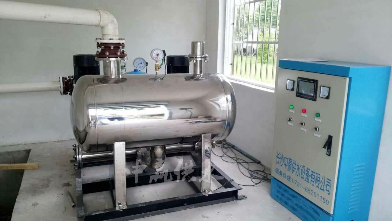 無負壓無吸程供水設備安裝調試完畢，正常運行